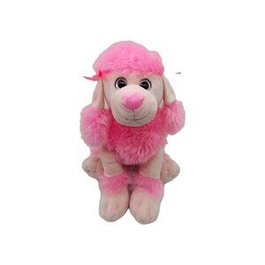 Pink Poodle Puppy Dog Plush 14" Tall Stuffed Animal Outfit Teddy Mountain 16"